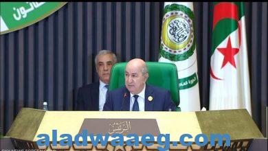 صورة الرئيس الجزائري عبد المجيد تبون خلال أعمال الدورة الـ31 للقمة العربية:
