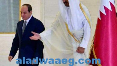 صورة الرئيس عبد الفتاح السيسي يغادر العاصمة القطرية