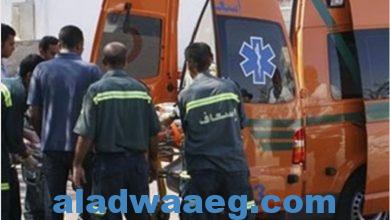 صورة إصابة 20 عاملا في انقلاب سيارة ربع نقل بأكتوبر