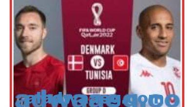 صورة موعد مباراة تونس والدنمارك فى كأس العالم والقناة المفتوحة الناقلة
