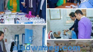 صورة تقديم الرعاية الطبية لـ 1219 حالة بقافلة جامعة طنطا بمركز بسيون