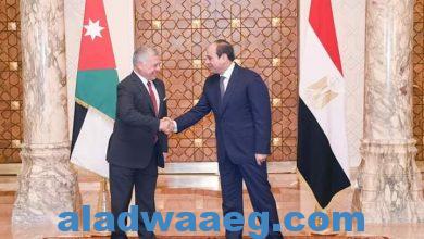 صورة السيد الرئيس يستقبل عاهل المملكة الأردنية الهاشمية