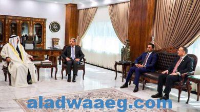 صورة ” العسومي ” يشهد لقاء مباحثات مع رئيس المجلس الأعلى للقضاء بدولة العراق
