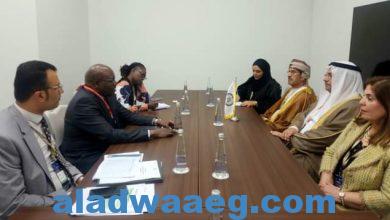 صورة رئيس البرلمان العربي ورئيس المجلس التشريعي لتجمع شرق أفريقيا يتفقان على برامج عمل مشتركة