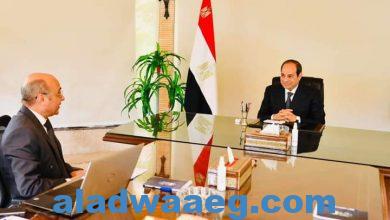 صورة السيد الرئيس ” عبدالفتاح السيسي ” يجتمع مع وزير العدل