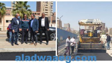 صورة محافظ القليوبية يتفقد أعمال رصف وتطوير طريق ابو الغيط متابعه ضياء عبدالحميد