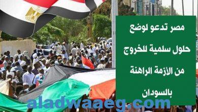 صورة مصر تدعوا أطراف الأزمة لإعلاء المصلحة العليا لسودان