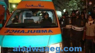 صورة مصرع 3 وإصابة 8 من آثر تصادم سيارتين بكفر الشيخ
