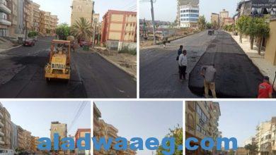 صورة محافظ دمياط تتابع أعمال رد الشىء لأصله بطريق كورنيش النيل بمدينة فارسكور