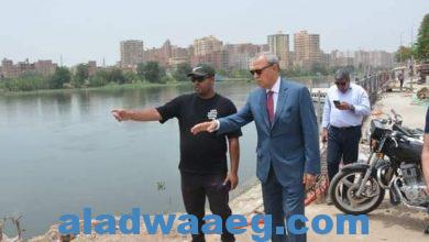 صورة محافظ القليوبية يقوم بجولة ميدانية بمدينة بنها لتفقد مشروعات انشاء ممشي النيل