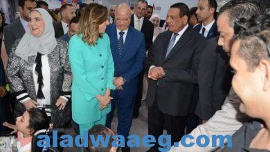 صورة القباج وآمنه وتدشين أكبر حملة كساء في مدينة الأسمرات بالقاهرة