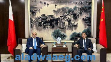 صورة البحرين : السفير عارف يلتقي بنظيره الصيني ويضعه في صورة آخر المستجدات الفلسطينية