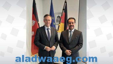 صورة سفير البحرين لدى بلجيكا يلتقي مع رئيس لجنة الشؤون الخارجية في البرلمان الأوروبي