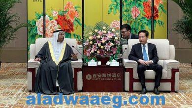 صورة ” رئيس البرلمان العربي ” يشهد جلسة مباحثات مع رئيس لجنة الحزب الشيوعي الصيني