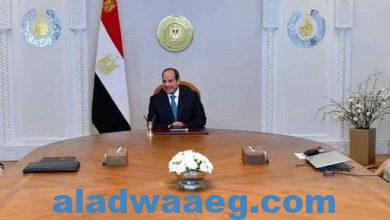 صورة السيد الرئيس يجتمع بالمستشار ” عمر مروان ” وزير العدل