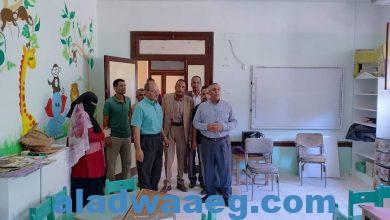 صورة رئيس المركز يتفقد مدارس ابشواي للتأكد من جاهزيتها لاستقبال العام الدراسي الجديد