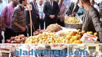 صورة محافظ قنا يجرى جوله ميدانية علي أسواق الخضروات والفاكهة ومحال السلع الغذائية