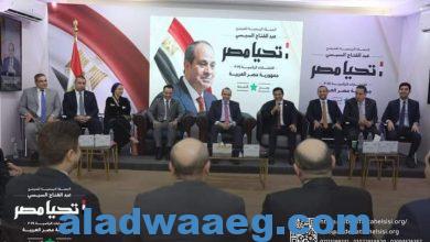 صورة الحملة الرسمية للمرشح الرئاسي عبد الفتاح السيسي تستقبل وفداً من حزب حماة الوطن