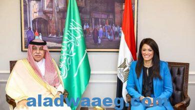 صورة المشاط : تعقد جلسة مباحثات مع الدكتور ماجد القصبي وزير التجارة السعودي خلال زيارته لمصر