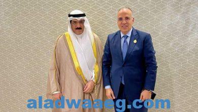 صورة الدكتور سويلم يلتقى وزير المياه الكويتى على هامش المؤتمر العربى الخامس للمياه