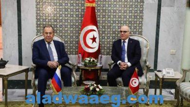 صورة وزير خارجية تونس يستقبل نظيره الروسي