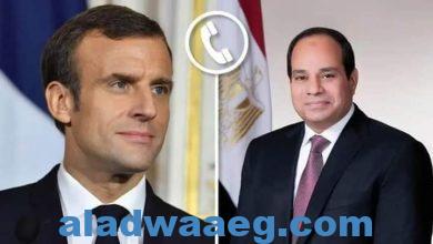 صورة ماكرون يهنئ السيسي بمناسبة إعادة انتخابه رئيسا لمصر لفترة رئاسية جديدة