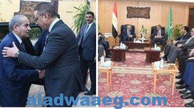 صورة محافظ الفيوم يستقبل وزير التموين والتجارة الداخلية بديوان عام المحافظة