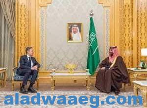 صورة ولى العهد السعودى الأمير محمد بن سلمان يجتمع فى الرياض مع وزير الخارجية الأميركى أنتونى بلينكن