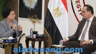 صورة السبكي: يلتقي رئيس الجمعية المصرية لأعضاء الكلية الملكية البريطانية لطب الأطفال
