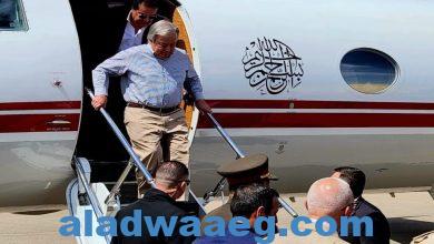 صورة “مطار العريش” يشهد وصول الأمين العام للأمم المتحدة لزيارة معبر رفح تضامنا مع قطاع غزة