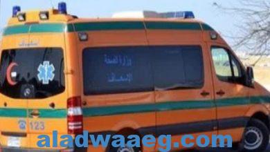 صورة إصابة 10 أشخاص فى حادث تصادم سيارتين بالطريق الصحراوى بمحافظة المنيا