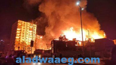صورة حريق مروع يلتهم ستوديو الأهرام بالجيزة وقوات الحماية تسيطر عليه 
