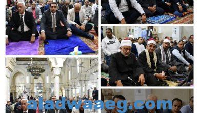 صورة نائب محافظ قنا يشهد الاحتفال بذكرى العاشر من رمضان بمسجد عبد الرحيم القنائي