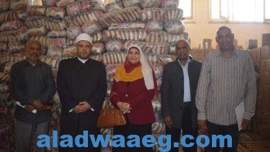 صورة توزيع 500 شنطة مواد غذائية علي الأسر الأولي بالرعاية بالبحر الأحمر