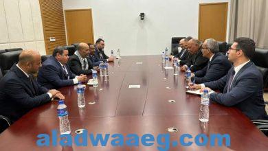 صورة وزير الخارجية يلتقي مع نائب رئيس المجلس الرئاسي الليبي